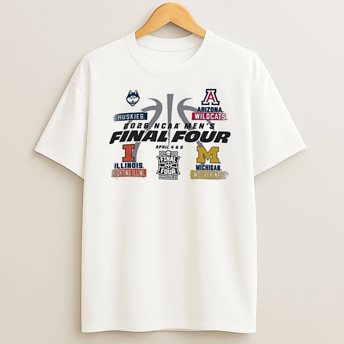 April 4 6 Ncaa Mens Final Four 2026 Indianapolis Shirts