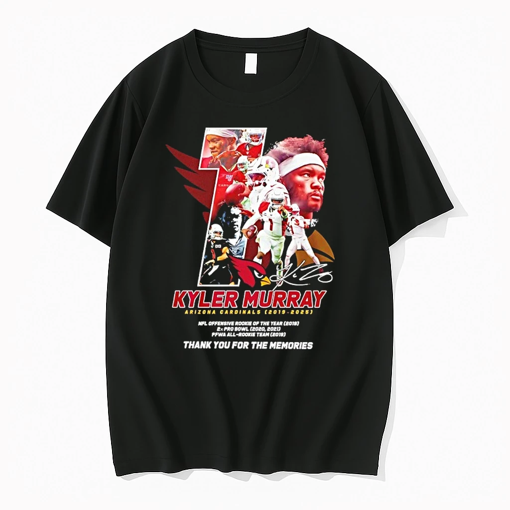 Arizona Cardinals Quarterback Kyler Murray 2019 2025 Thank You For The Memories Shirts