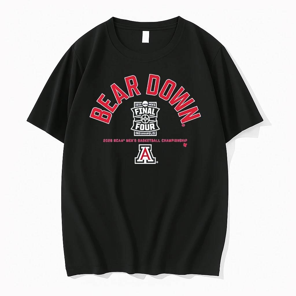 Arizona Mens Basketball Bear Down 2026 Final Four Shirts