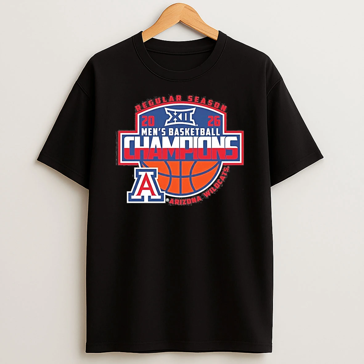 Arizona Wildcats 2026 Big 12 Mens Basketball Regular Season Champions Shirts
