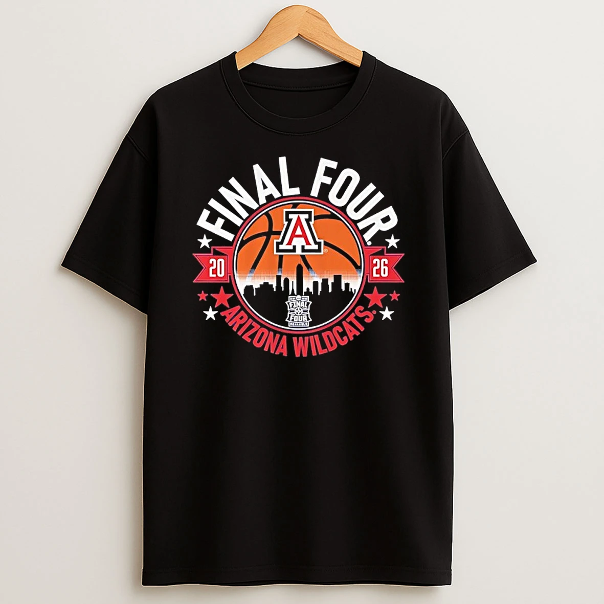 Arizona Wildcats 2026 Mens Basketball Final Four Skyline Shirts