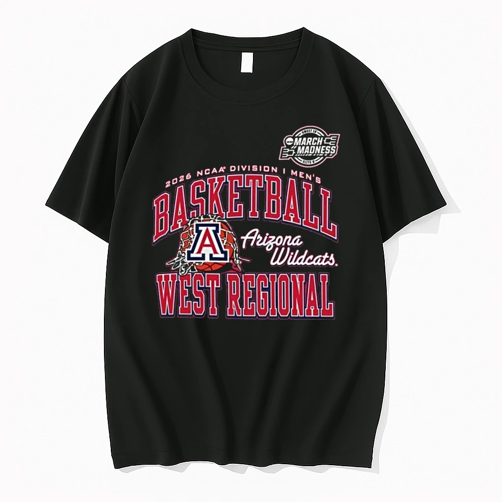 Arizona Wildcats 2026 Ncaa Di Mens Basketball Sweet 16 West Regional Shirts