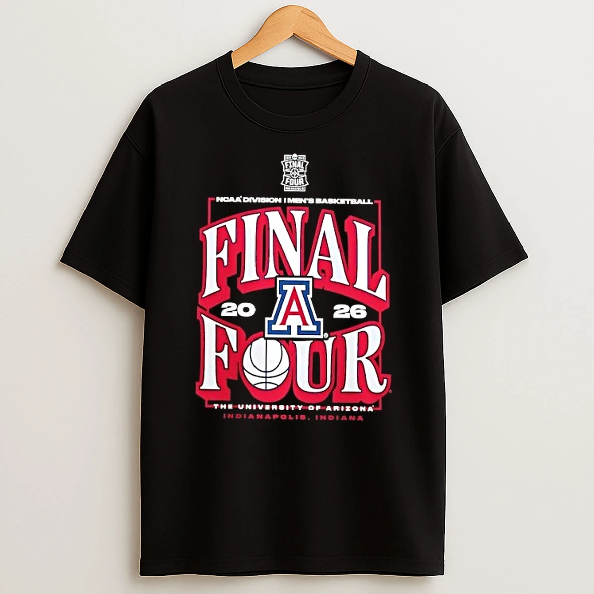 Arizona Wildcats 2026 Ncaa Division I Mens Basketball Final Four By Shopncaasports Shirts