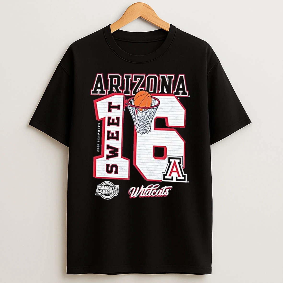 Arizona Wildcats 2026 Ncaa March Madness Sweet 16 Bound Shirts