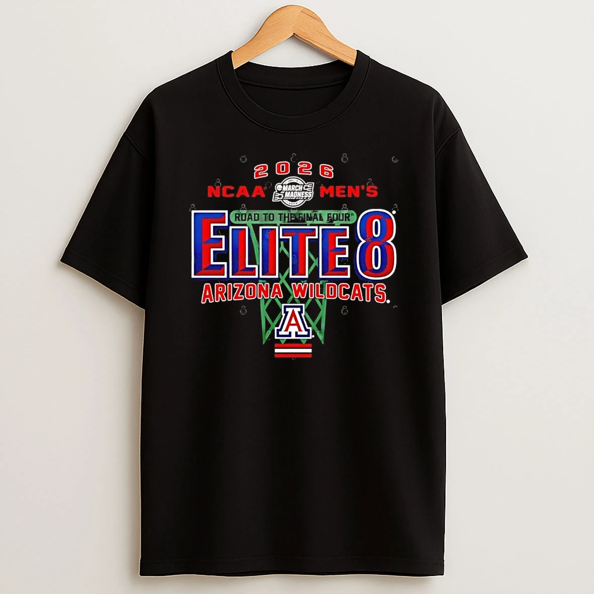 Arizona Wildcats Elite 8 2026 Mens March Madness Basketball Shirts