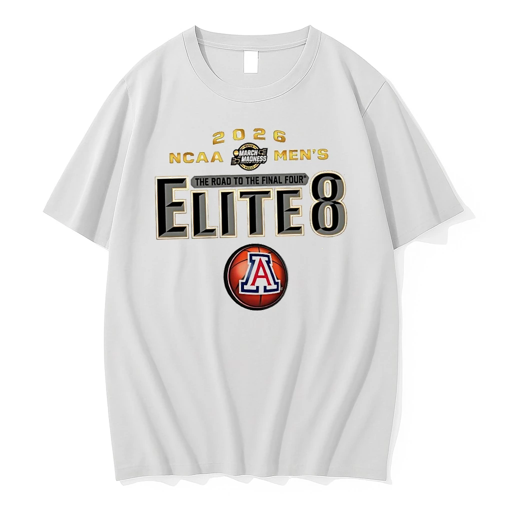 Arizona Wildcats Elite Eight 2026 March Madness Basketball Graphic Shirts