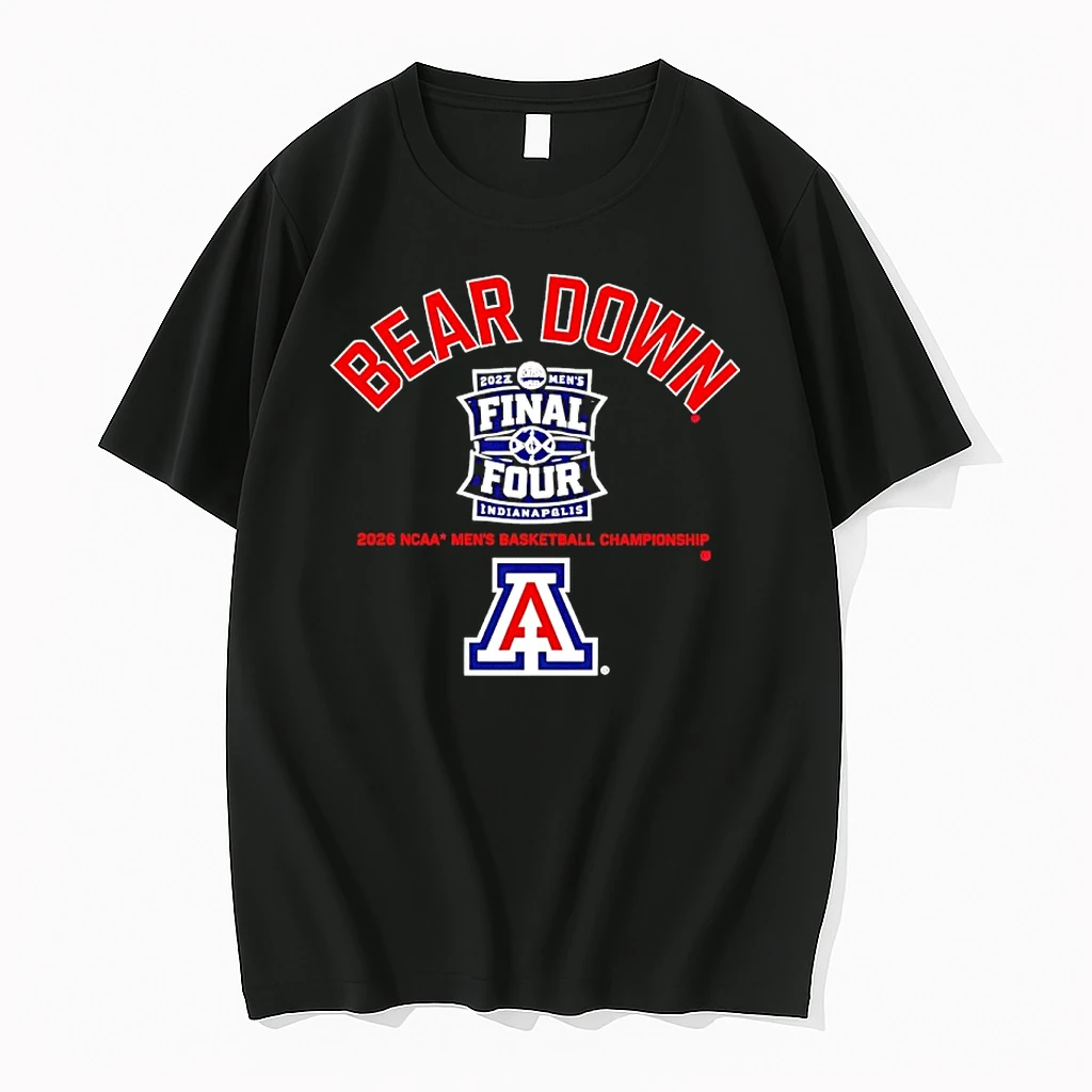 Arizona Wildcats Final Four 2026 Mens March Madness Bear Down Shirts