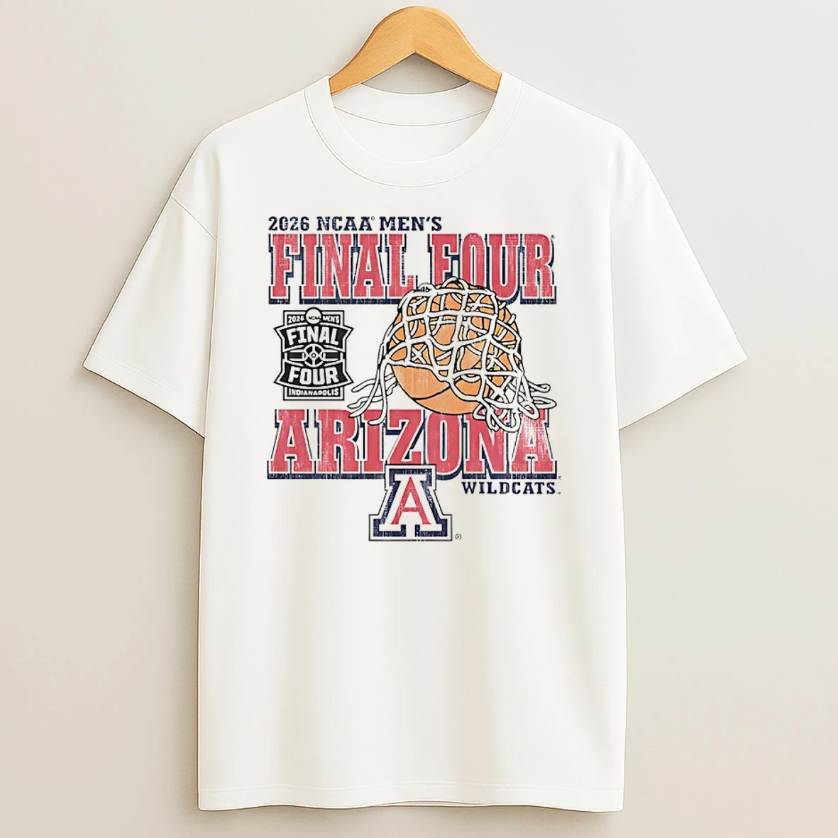 Arizona Wildcats Mens Basketball 2026 Final Four Net Shirts