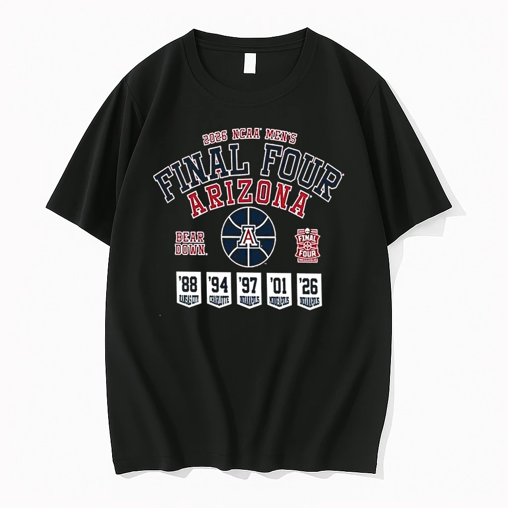Arizona Wildcats Mens Basketball 2026 Ncaa Final Four Banner Shirts