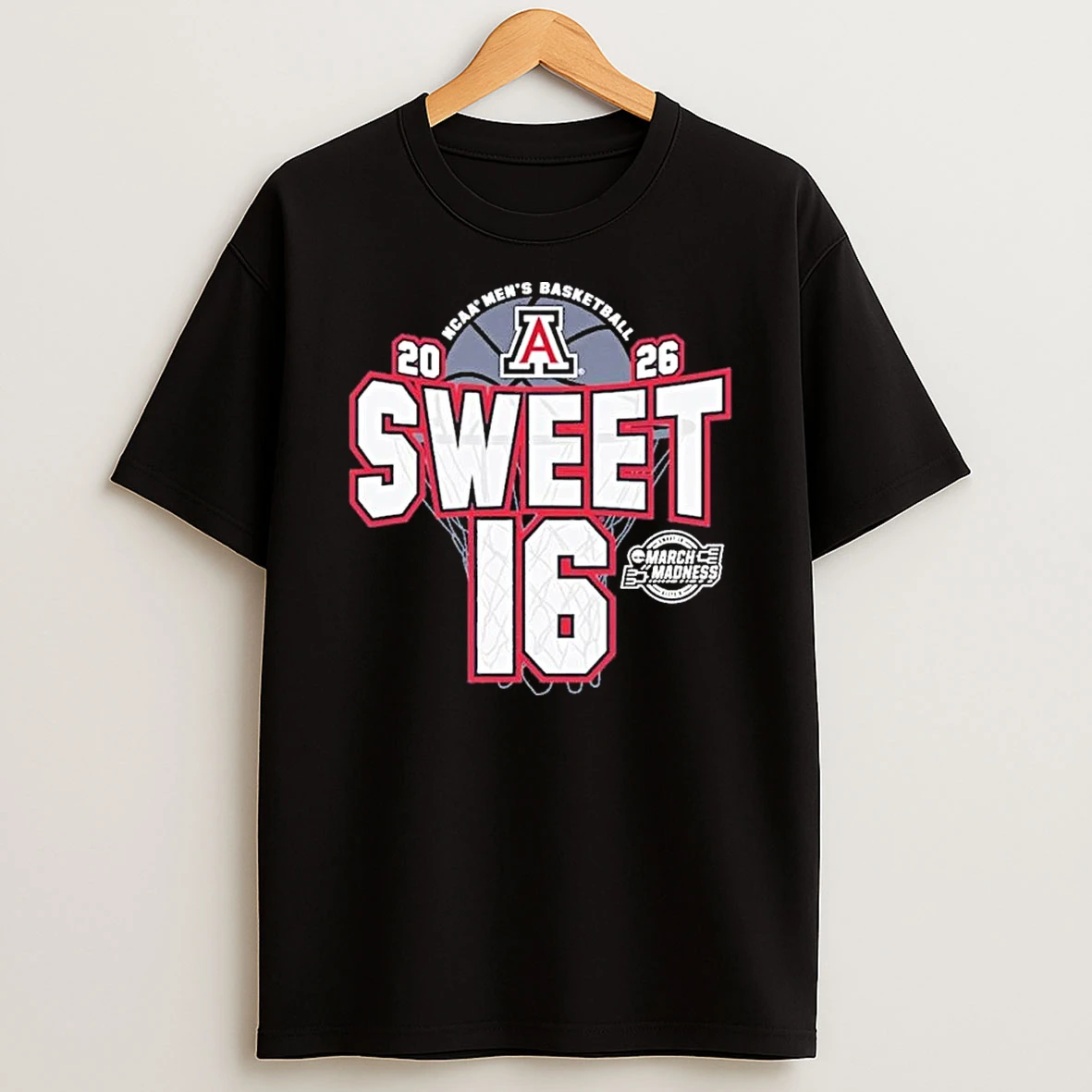 Arizona Wildcats Mens Basketball Sweet 16 Shirts