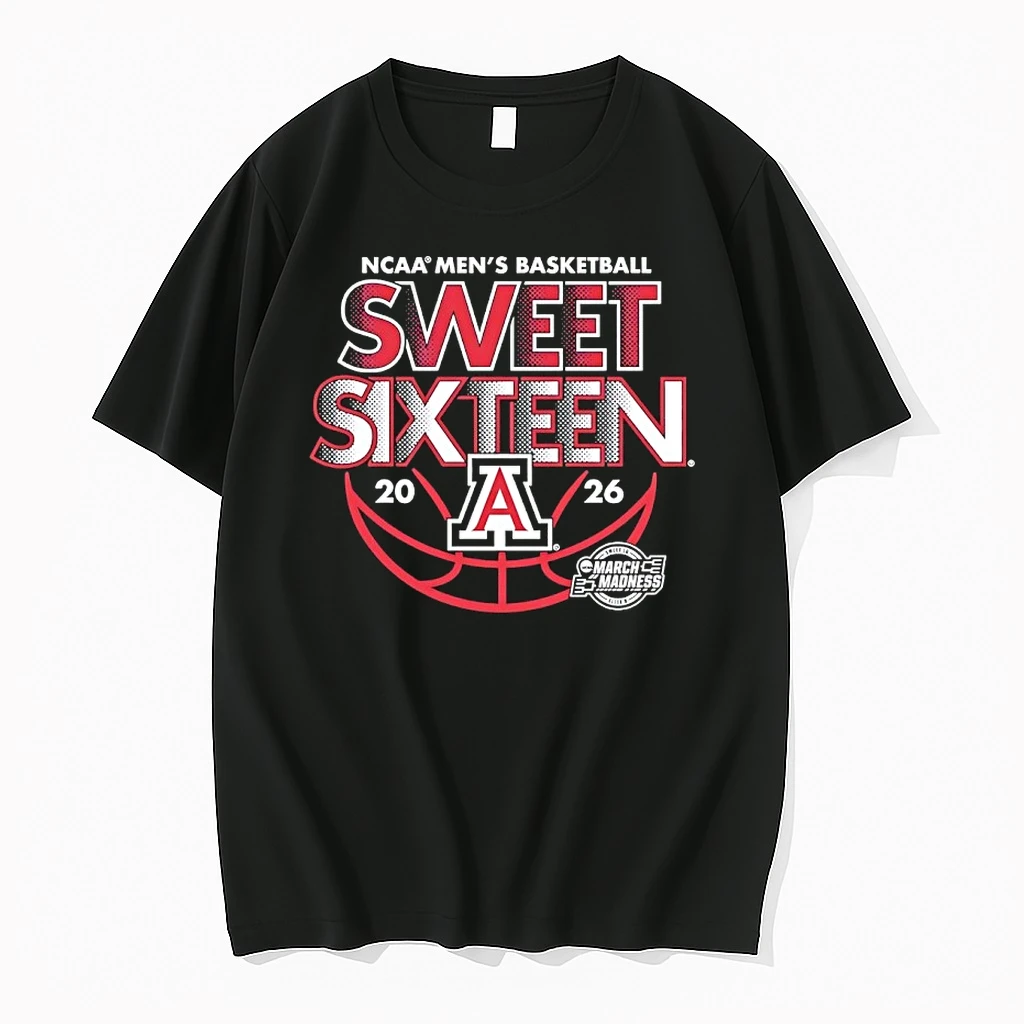 Arizona Wildcats Ncaa Mens Basketball Sweet Sixteen 2026 Shirts