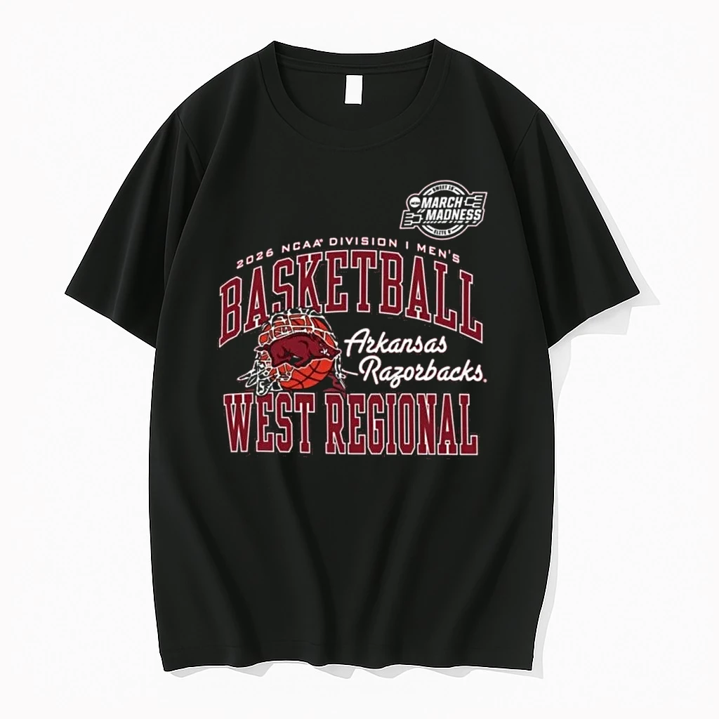 Arkansas Razorbacks 2026 Ncaa Di Mens Basketball Sweet 16 West Regional Shirts