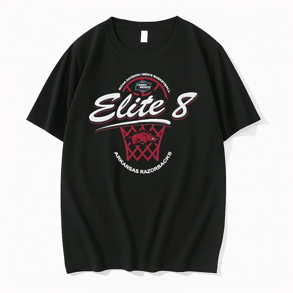 Arkansas Razorbacks 2026 Ncaa Di Mens Basketball Tournament March Madness Elite 8 Shirts