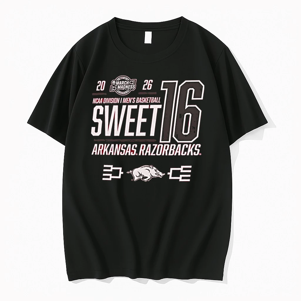 Arkansas Razorbacks 2026 Ncaa March Madness Sweet 16 Bound Shirts