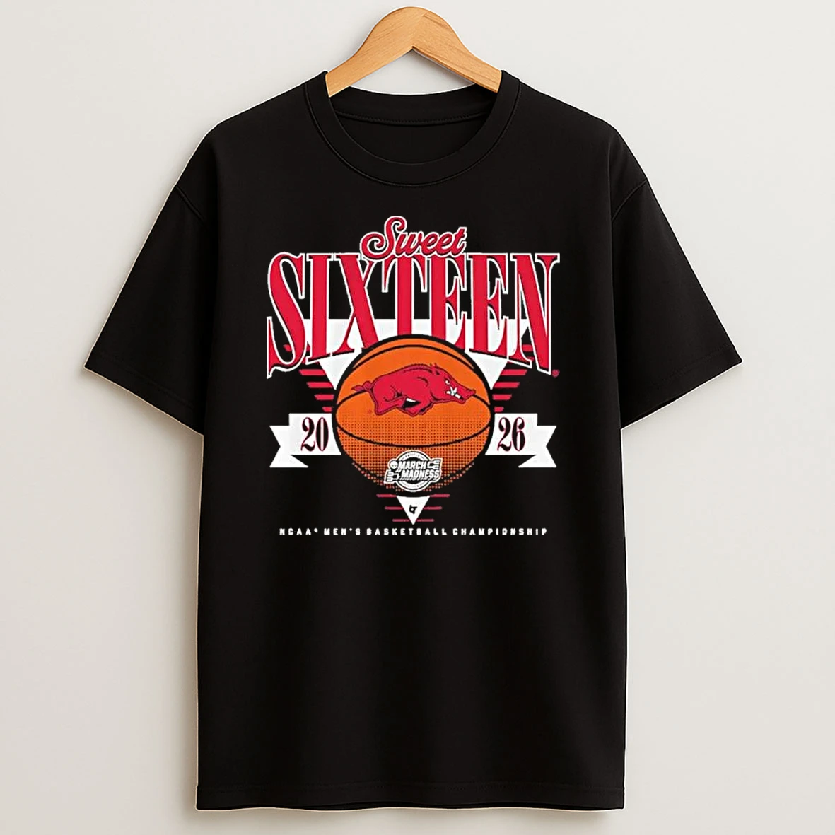 Arkansas Razorbacks Mbb 2026 Sweet Sixteen Shirts