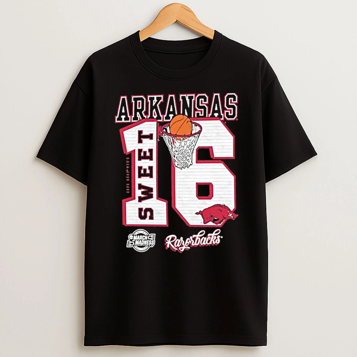 Arkansas Razorbacks Sweet 16 Ncaa March Madness Shirts