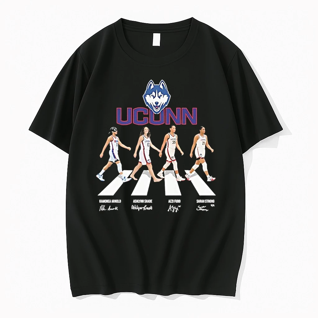 Arnold Shade Fudd And Strong Uconn Huskies Womens Basketball Walking Signatures Shirts