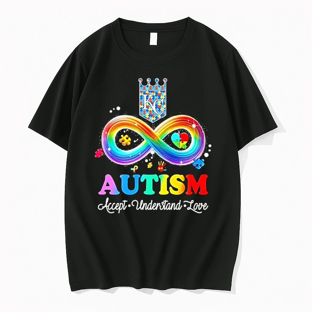 Autism Accept Understand Love Kansas City Royals Baseball Logo Colors Shirts