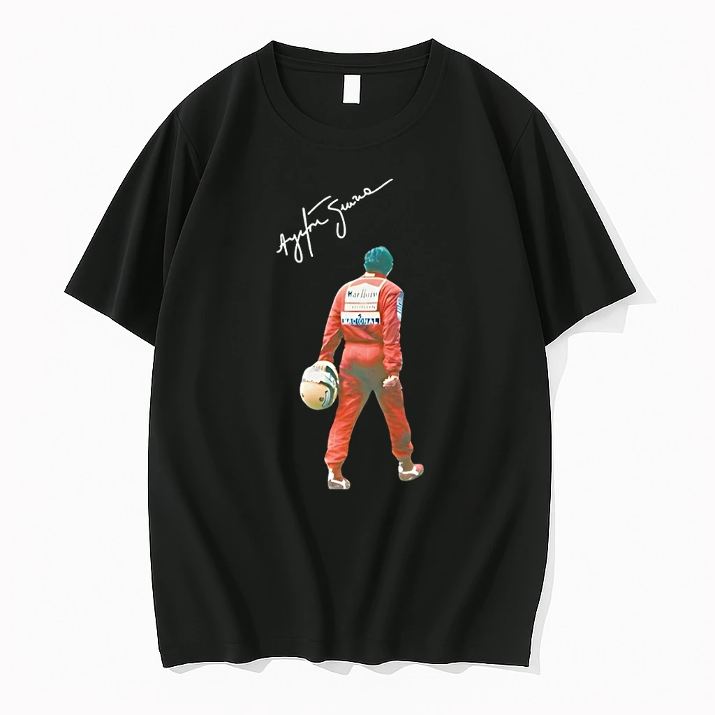 Ayrton Senna Vintage Racing Motorsport Legend Tribute Shirts