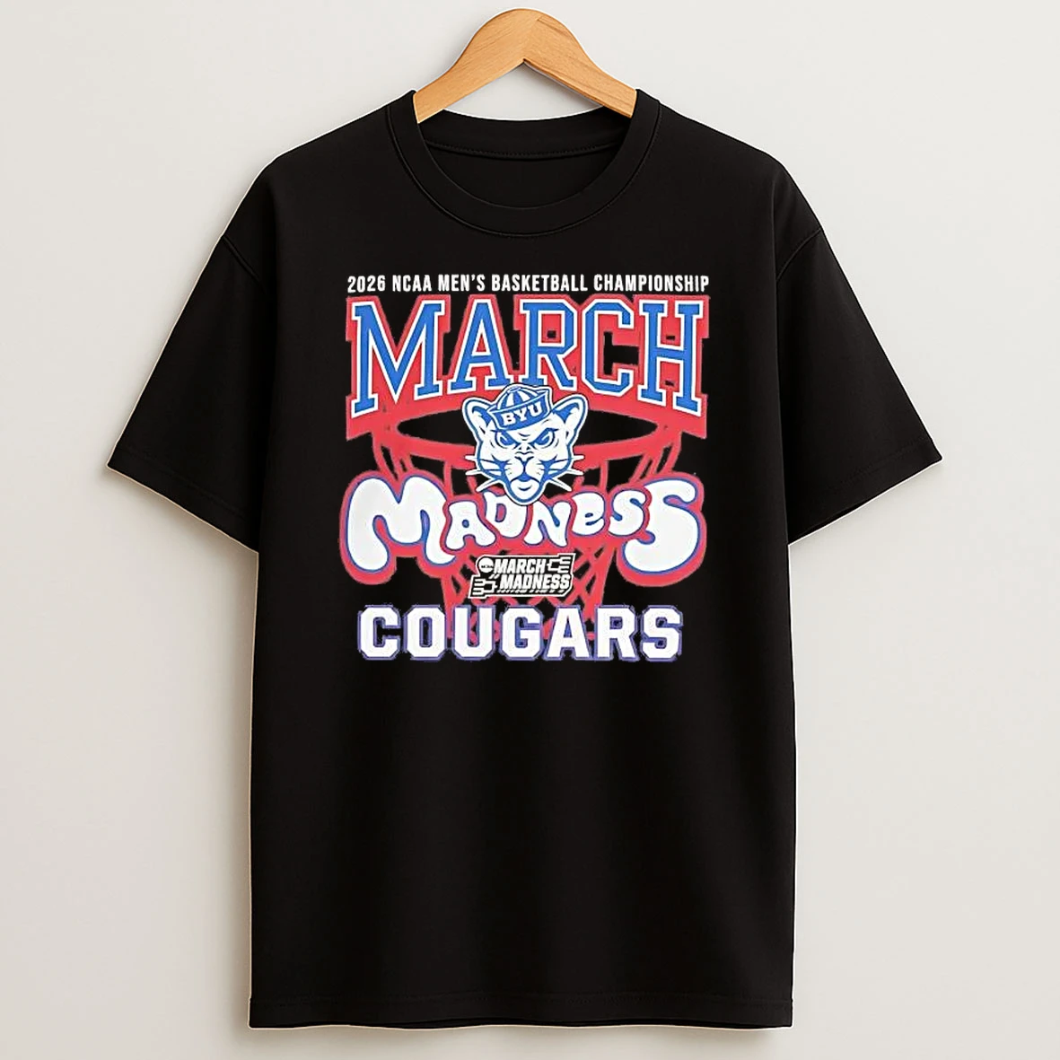 Byu Cougars 2026 Ncaa Mens Basketball Championship March Madness Bound Tee Shirts