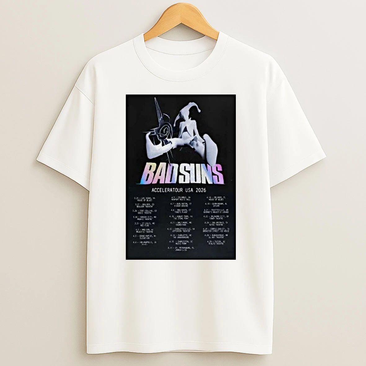 Bad Suns 2026 Usa Acceleratour Shirts