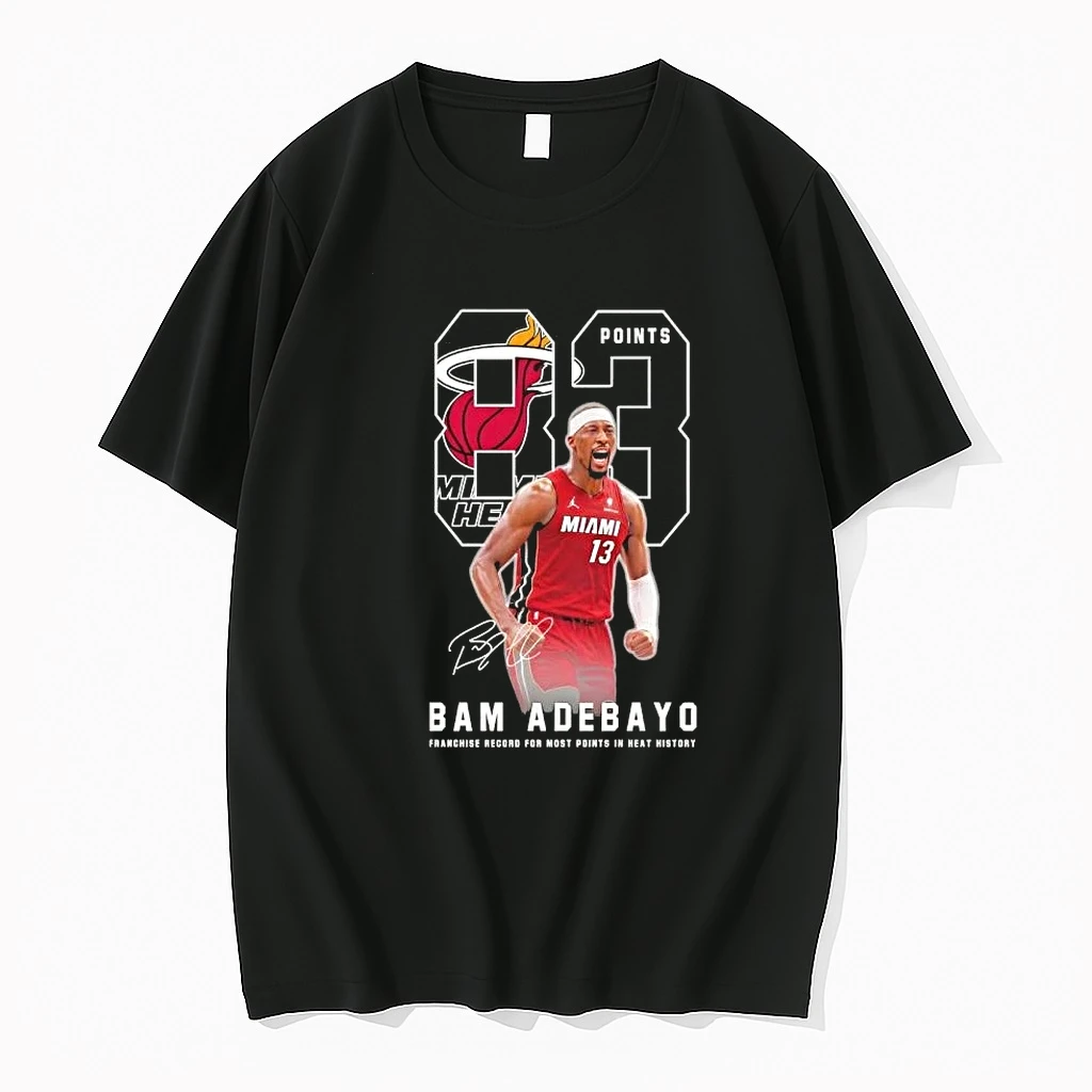 Bam Adebayo Miami Heat 83 Points Signature Shirts
