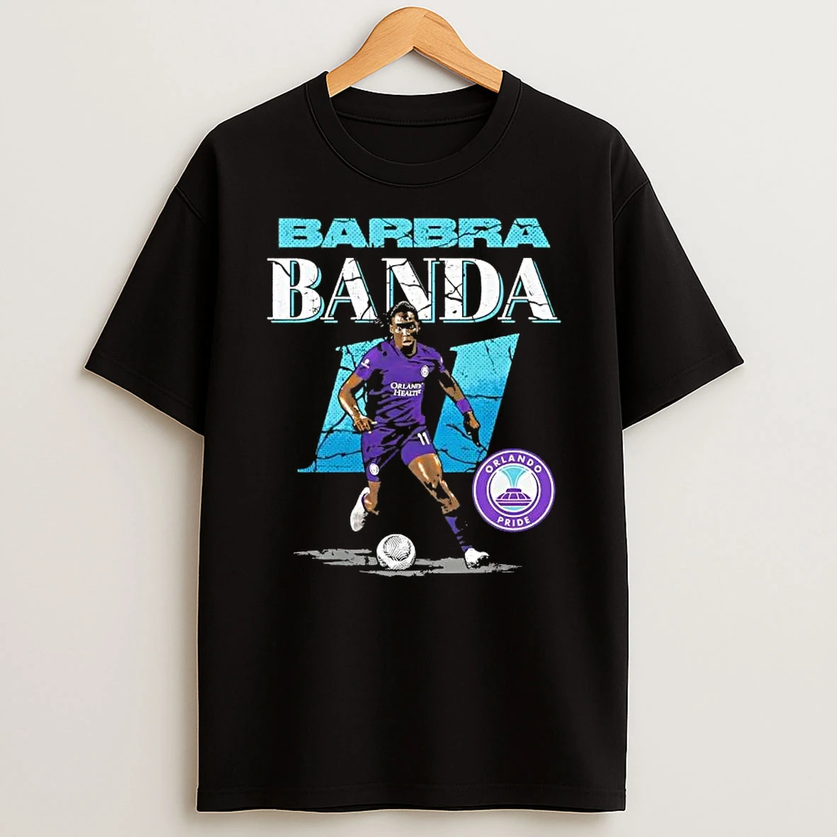 Barbra Banda Orlando Pride Cracked Number 11 Shirts
