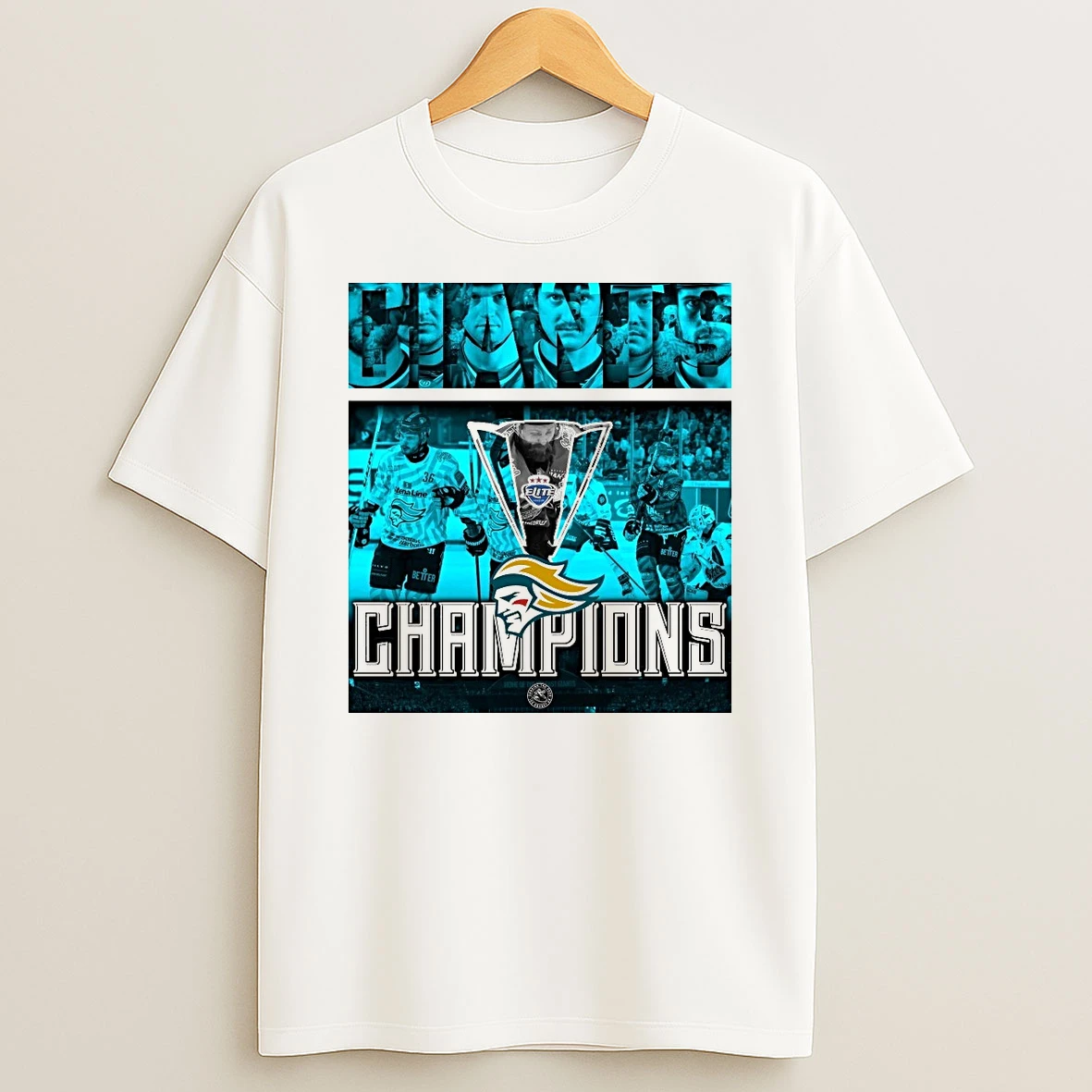 Belfast Giants Champions 2026 Elite Ice Hockey League Chasing The Puck Hockey Shirts
