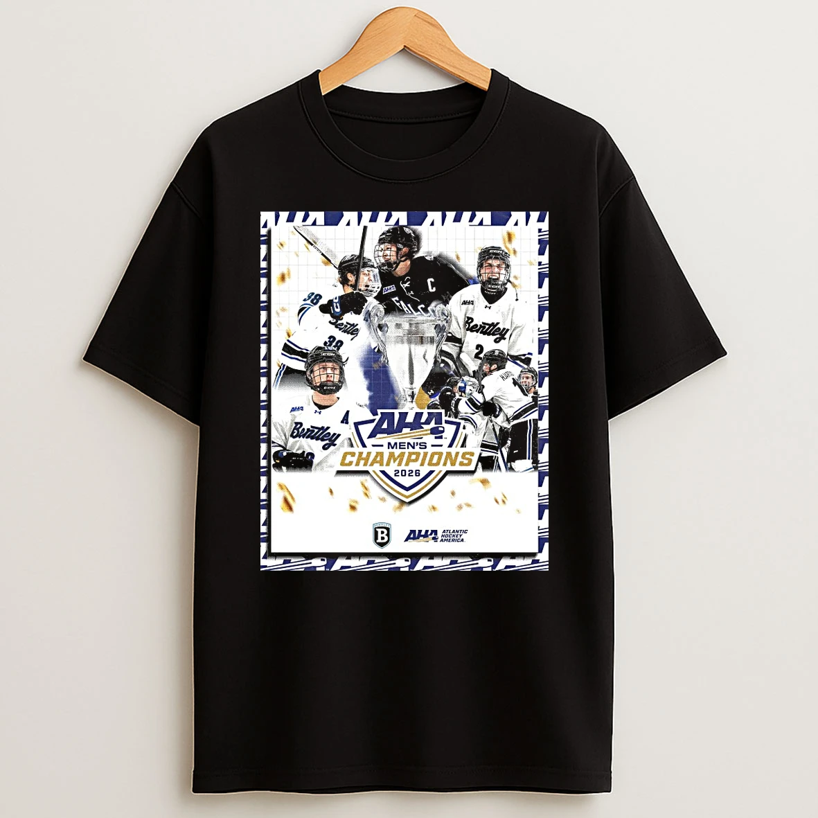 Bentley Hockey 2026 Atlantic Hockey America Aha Mens Champions Shirts