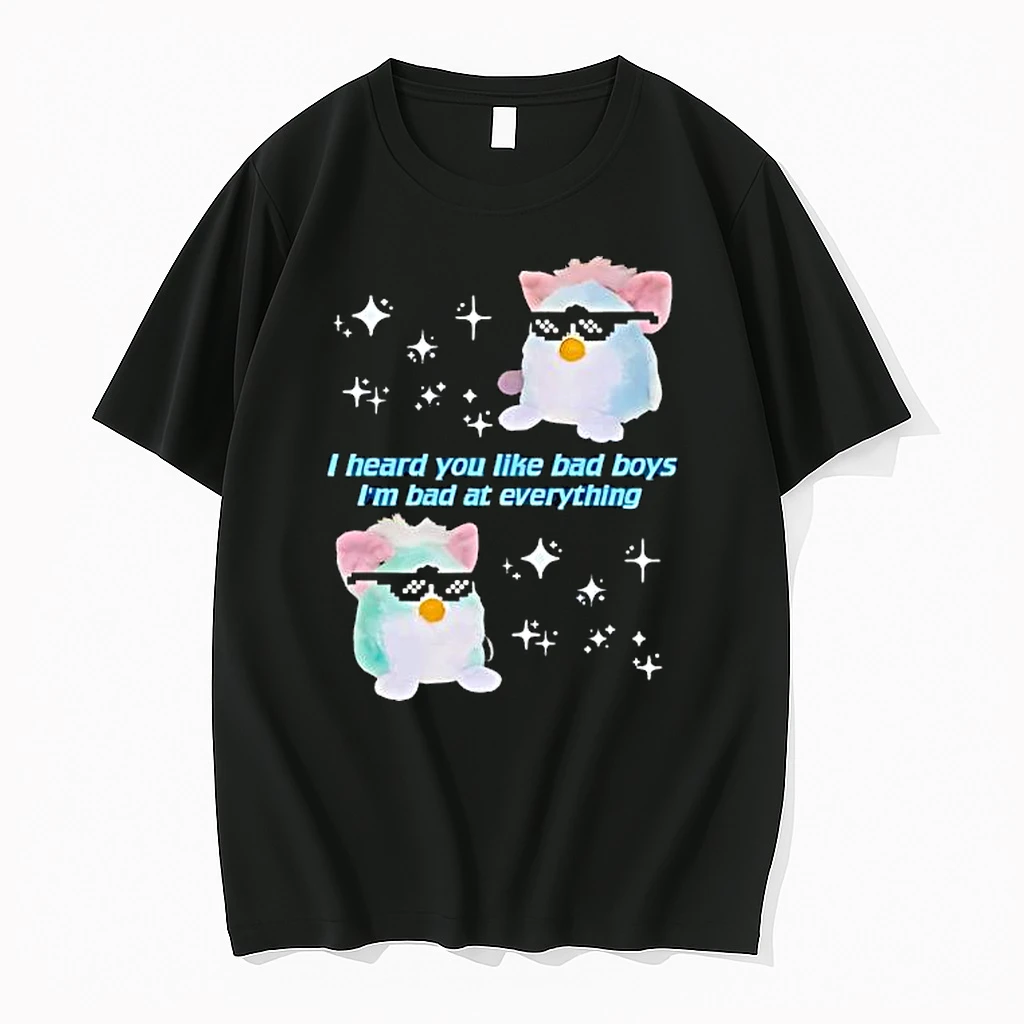 Blue Green Furby Bad Boys I Am Bad At Everything Sparkles Shirts