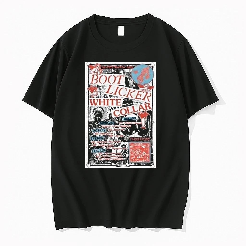 Bootlicker And White Collar Scandinavia 2026 Tour Shirts