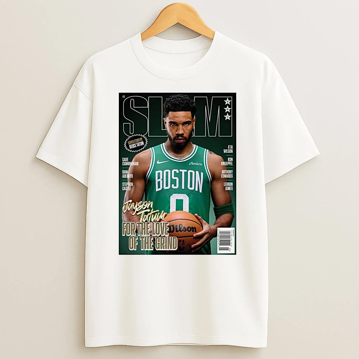 Boston Celtics Slam Magazine Jayson Tatum For The Love Of The Grind Shirts