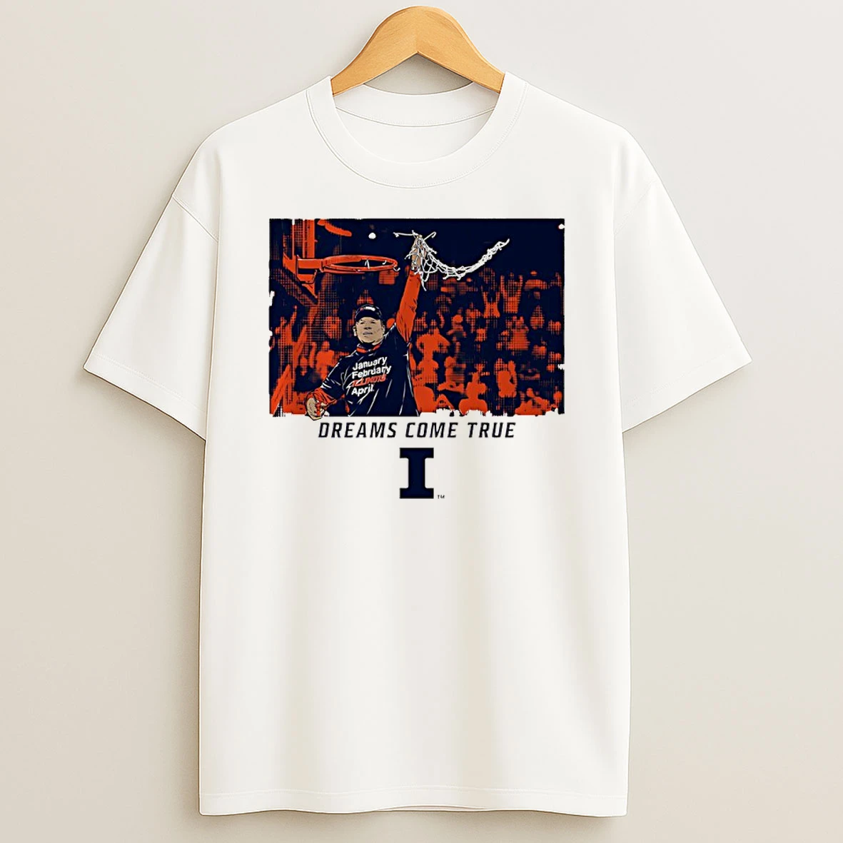 Brad Underwood Dreams Come True Illinois Fighting Illini 2026 Final Four Ncaa Mens Basketball Shirts