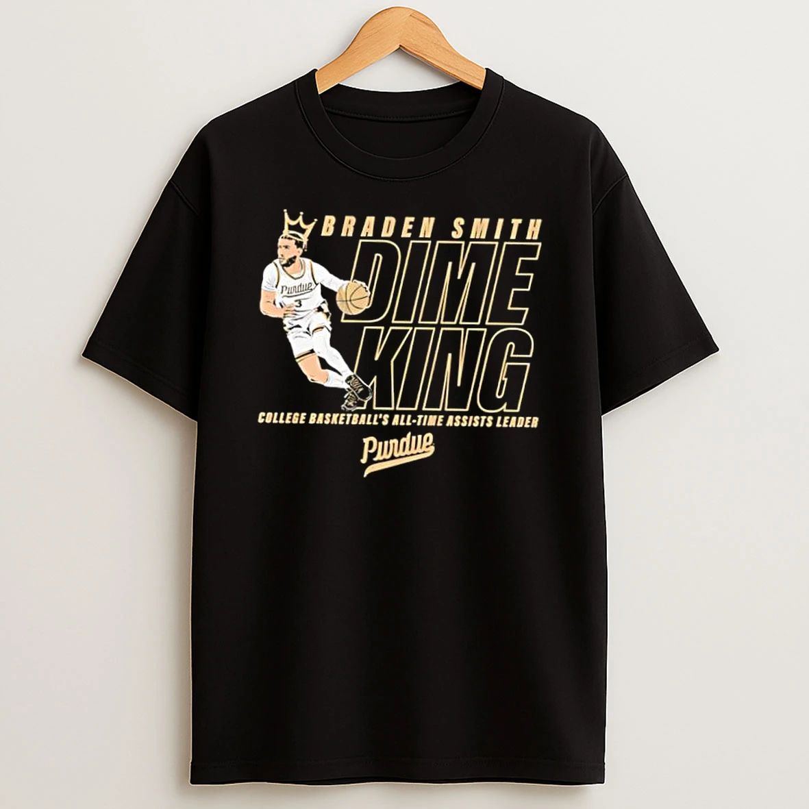 Braden Smith Dime King College Basketballs All Time Assists Leader Purdue Shirts