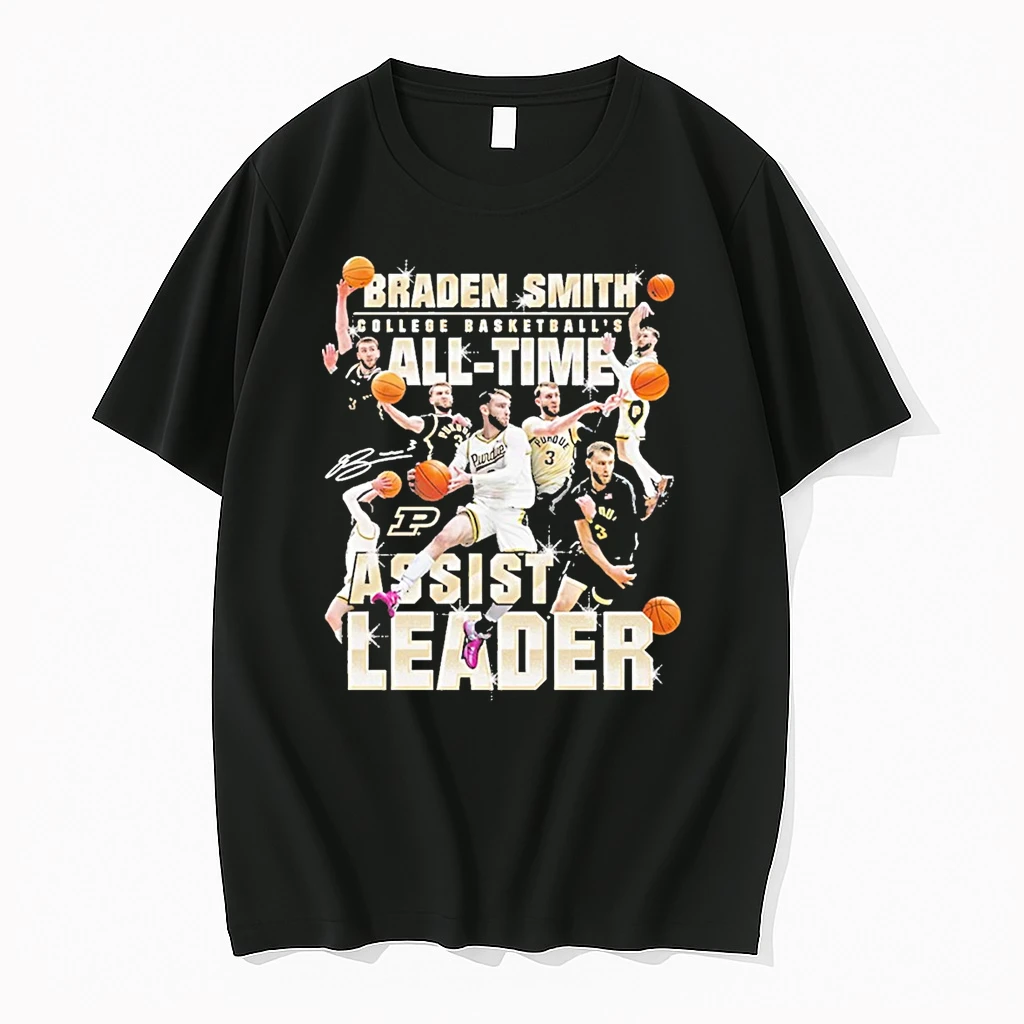 Braden Smith Purdue Boilermakers College Basketballs Breaks Ncaa All Time Assists Leader Record Signature Shirts