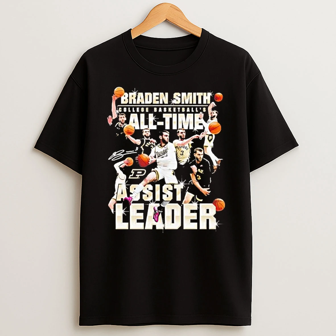 Braden Smith All Time Assist Leader Purdue Boilermakers Tee Shirts