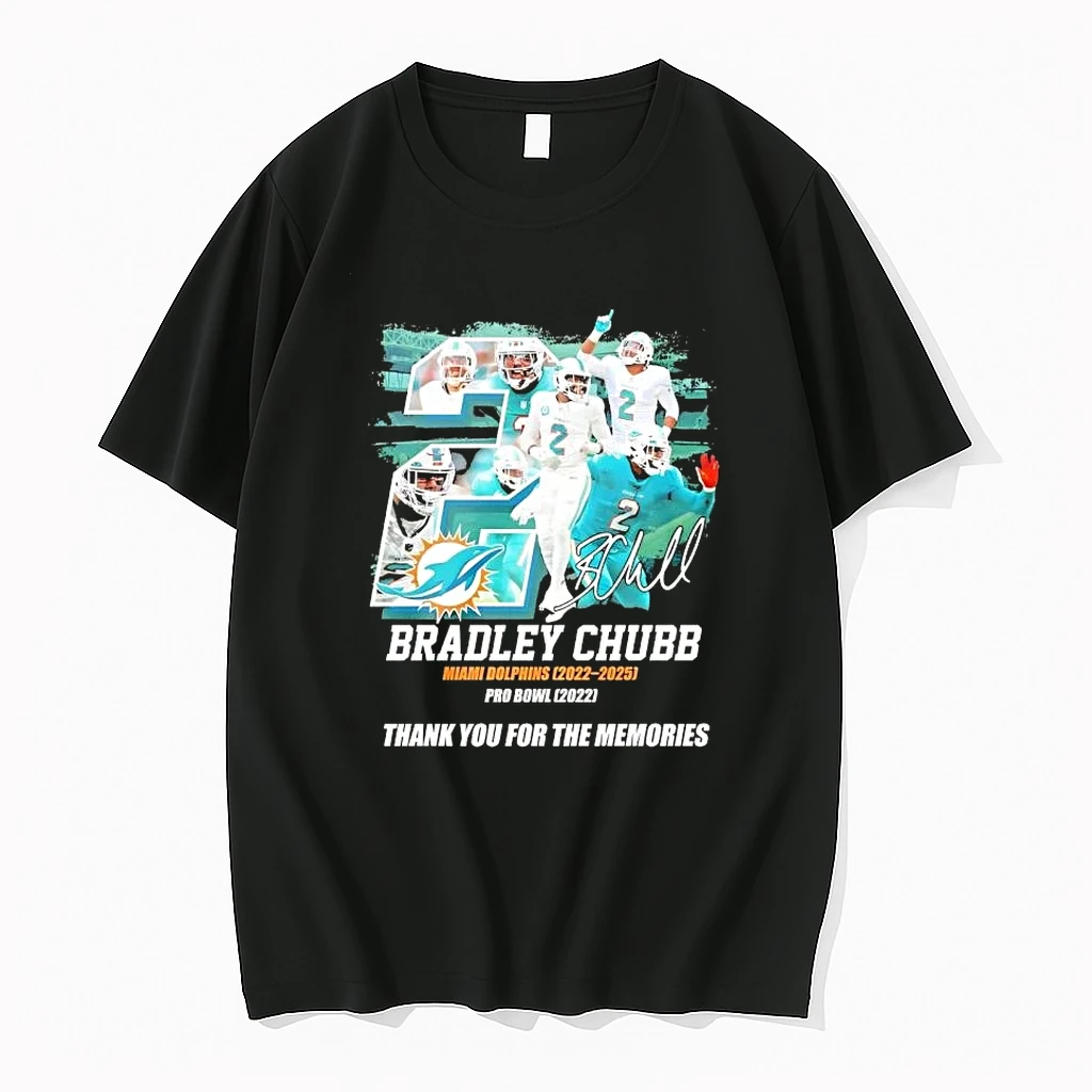 Bradley Chubb Miami Dolphins 2022 2025 Pro Bowl 2022 Thank You For The Memories Signature Shirts