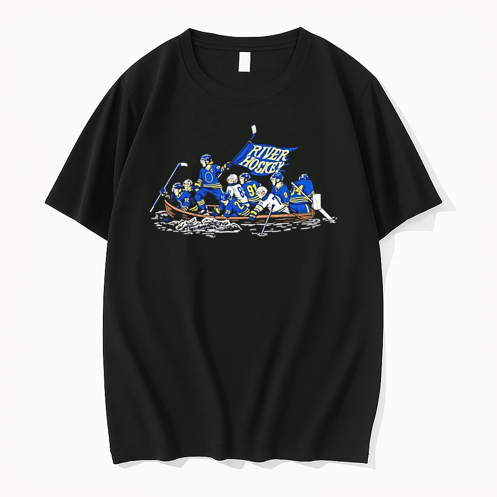 Buffalo River Hockey Players Rowing Art Shirts