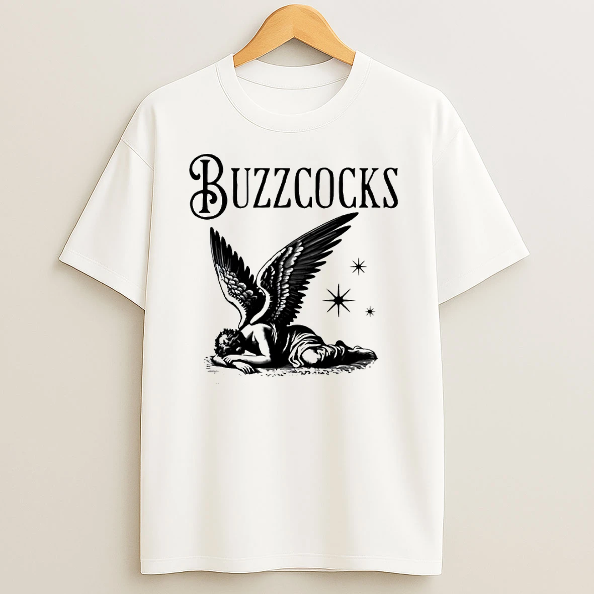 Buzzcocks Fallen Angel Punk Rock Band Logo Shirts