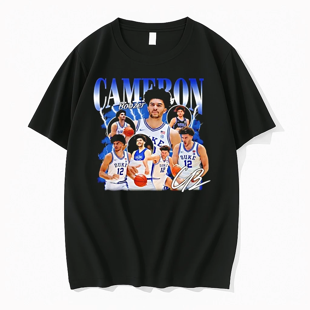 Cameron Boozer Duke Blue Devils Collage Signature Shirts