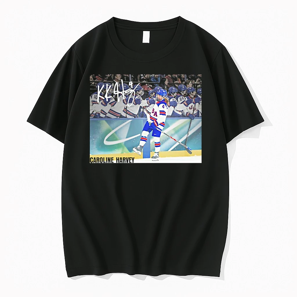Caroline Harvey Team Usa 2026 Winter Olympics Gold Medal Autographed Shirts
