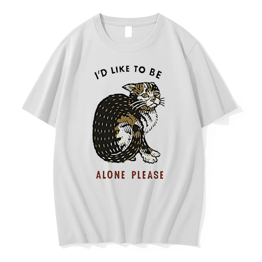 Cat Id Like To Be Alone Please Shirts