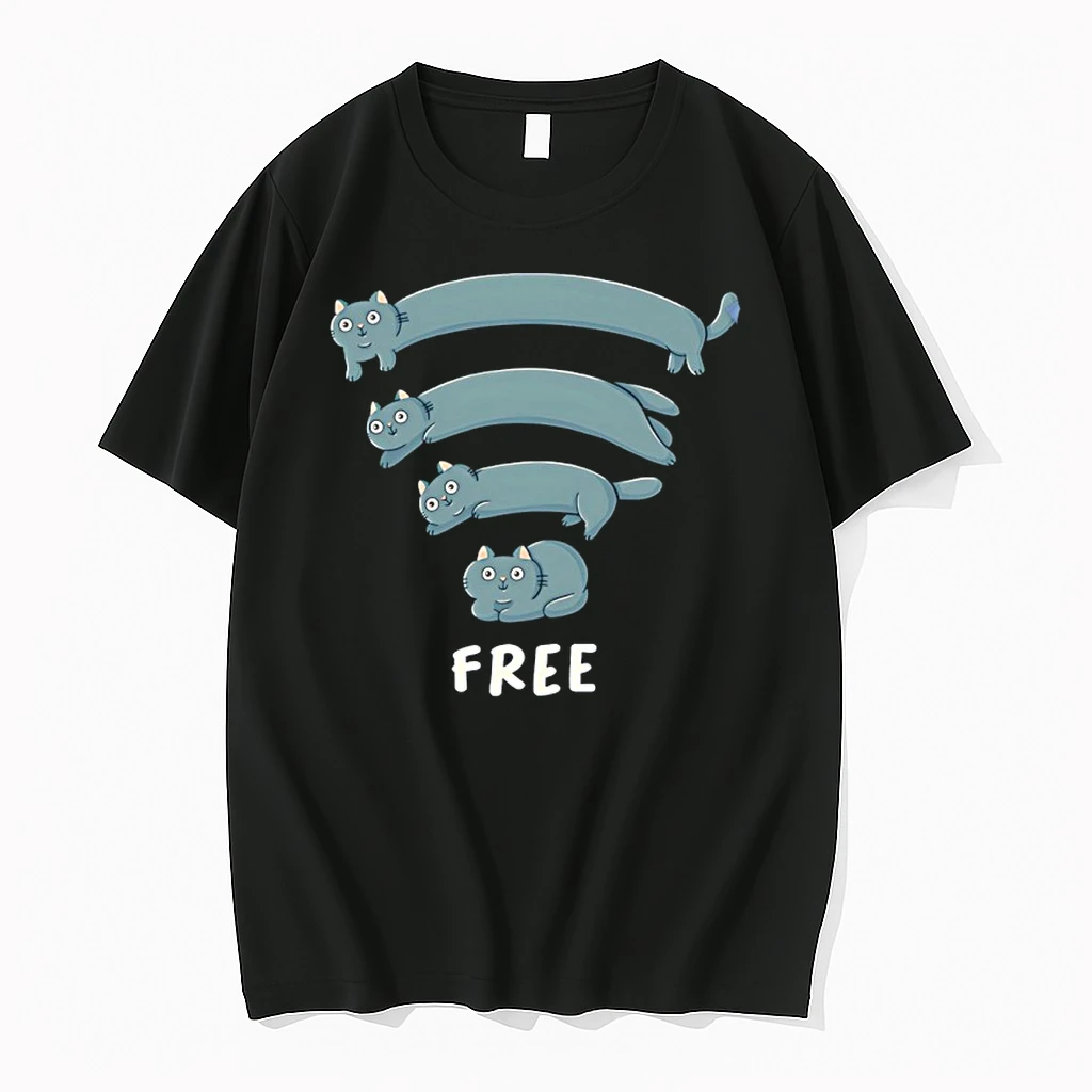 Cat Wifi Free Funny Shirts