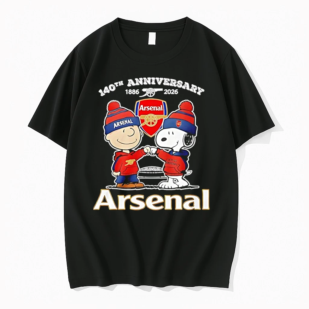 Charlie Brown And Snoopy X Arsenal Fc 140th Anniversary 1886 2026 Shirts
