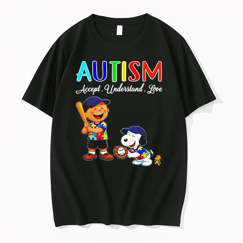 Charlie Browns And Snoopy Peanuts Autism Accept Understand Love Shirts