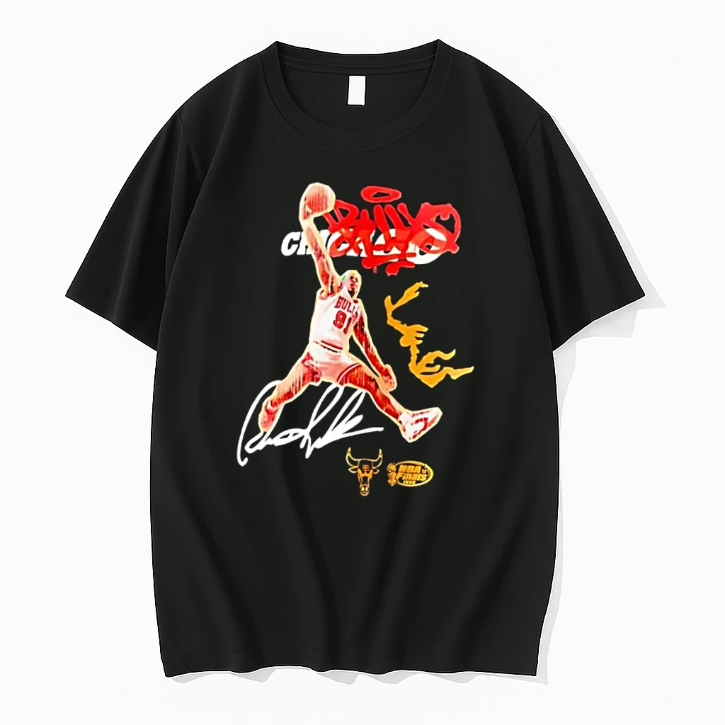 Chicago Bulls Dennis Rodman 91 Nba Finals 1998 Signature Shirts