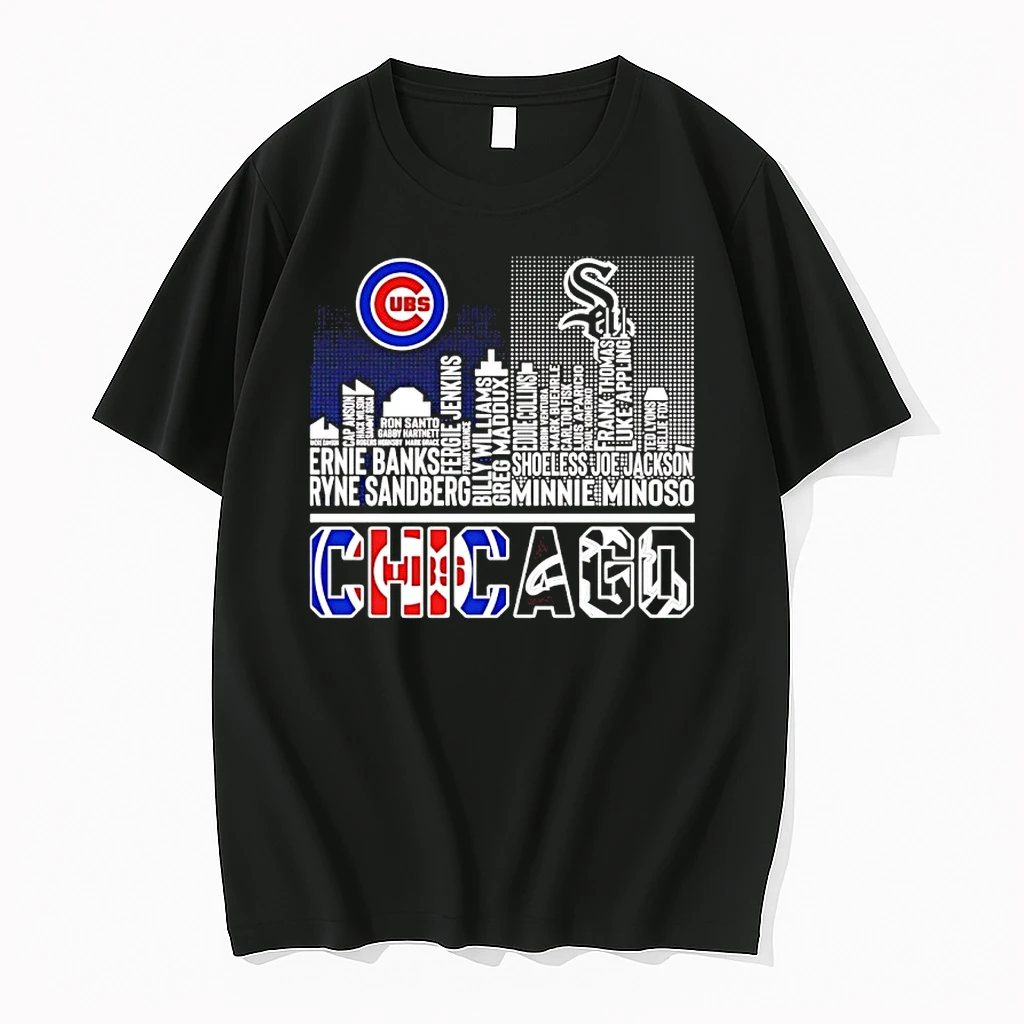 Chicago Cubs X Chicago White Sox 2026 Players Name Skyline City Shirts