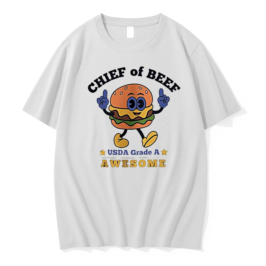 Chief Of Beef Usda Grade A Awesome Burger Cartoon Shirts