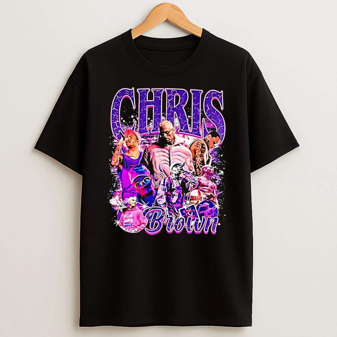 Chris Brown Hip Hop Artist Vintage Aesthetic Collage Shirts