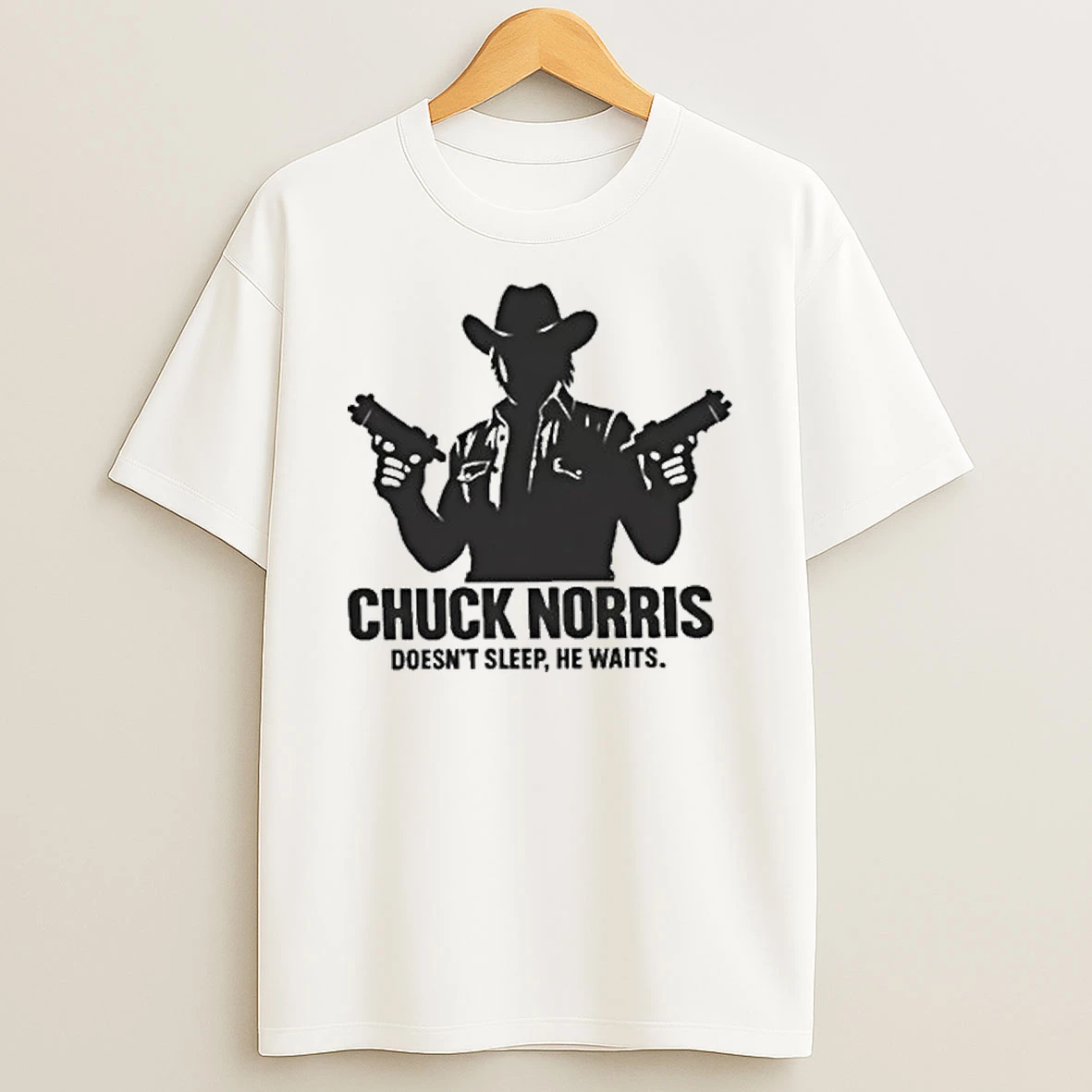 Chuck Norris He Doesnt Sleep He Waits Tour 2026 Shirts